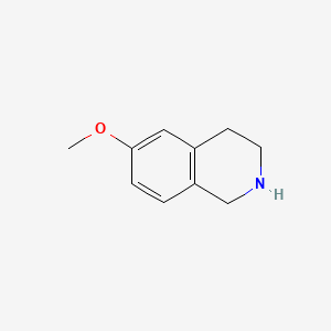 Chemical structure of 6-Methoxy-1,2,3,4-tetrahydroisoquinoline