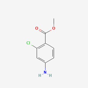 Chemical structure of Methyl 4-amino-2-chlorobenzoate