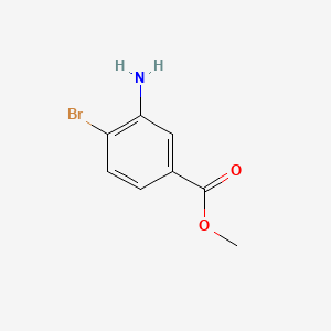 Chemical structure of Methyl 3-amino-4-bromobenzoate