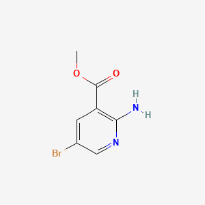 Chemical structure of Methyl 2-amino-5-bromonicotinate