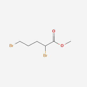 Chemical structure of Methyl 2,5-dibromopentanoate