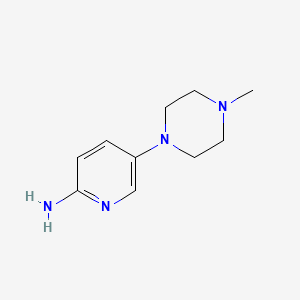 Chemical structure of 1-Methyl-4-(6-aminopyridin-3-yl)piperazine