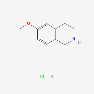 Chemical structure of 6-Methoxy-1,2,3,4-tetrahydroisoquinoline, HCl