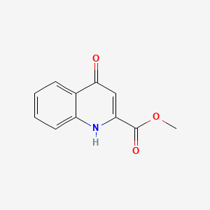 Chemical structure of Methyl 4-hydroxyquinoline-2-carboxylate
