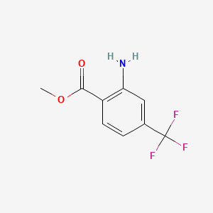 Chemical structure of Methyl 2-amino-4-(trifluoromethyl)benzoate