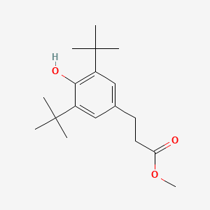 Chemical structure of Methyl di-t-butyl hydroxyhydrocinnamate