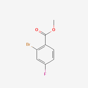 Chemical structure of Methyl 2-bromo-4-fluorobenzoate