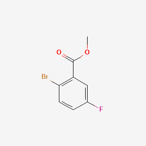 Chemical structure of Methyl 2-bromo-5-fluorobenzoate