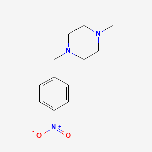 Chemical structure of 1-Methyl-4-(4-nitrobenzyl)piperazine