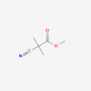 Chemical structure of Methyl 2-cyano-2-methylpropanoate