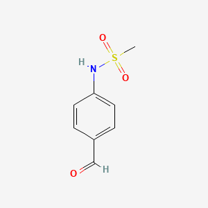 Chemical structure of 4-(Methylsulfonamido)benzaldehyde