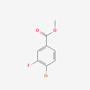 Chemical structure of Methyl 4-bromo-3-fluorobenzoate