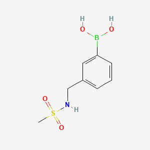 Chemical structure of (3-Methanesulfonylaminomethyl)phenylboronic acid