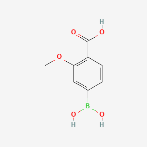 Chemical structure of 4-Borono-2-methoxybenzoic acid