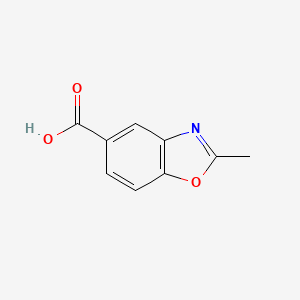 Chemical structure of 2-Methyl-1,3-benzoxazole-5-carboxylic acid