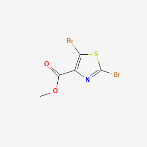 Chemical structure of Methyl 2,5-dibromothiazole-4-carboxylate