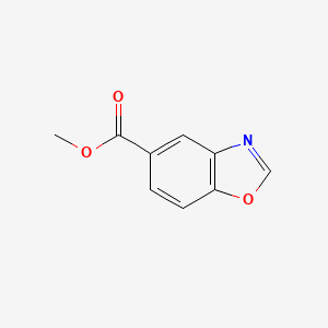 Chemical structure of 5-Benzoxazolecarboxylic acid methyl ester