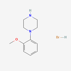 Chemical structure of 1-(2-Methoxyphenyl)piperazine hydrobromide