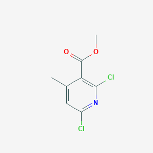 Chemical structure of 2,6-Dichloro-4-methylnicotinic acid methyl ester