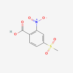 Chemical structure of 4-(Methylsulfonyl)-2-nitrobenzoic acid