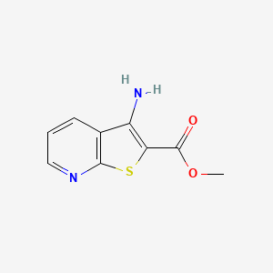 Chemical structure of Methyl 3-aminothieno[2,3-b]pyridine-2-carboxylate