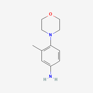 Chemical structure of 3-Methyl-4-morpholinoaniline