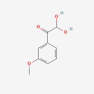 Chemical structure of 2-(3-Methoxyphenyl)-2-oxoacetaldehyde hydrate