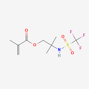 Chemical structure of 2-Methyl-2-(trifluoromethylsulfonamido)propyl methacrylate