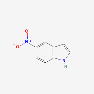 Chemical structure of 4-Methyl-5-nitro-1H-indole