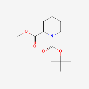 Chemical structure of Methyl N-Boc-piperidine-2-carboxylate