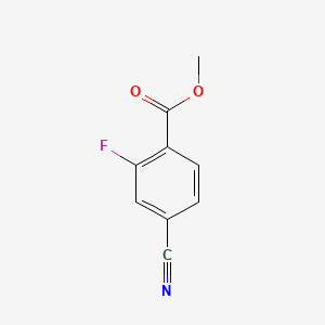Chemical structure of Methyl 4-cyano-2-fluorobenzoate