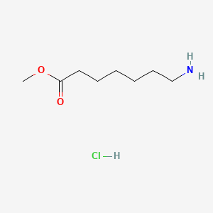 Chemical structure of Methyl 7-aminoheptanoate hydrochloride