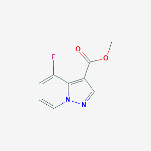 Chemical structure of Methyl 4-fluoropyrazolo[1,5-a]pyridine-3-carboxylate