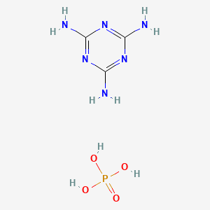 Chemical structure of Melamine polyphosphate