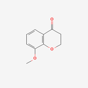 Chemical structure of 8-Methoxychroman-4-one