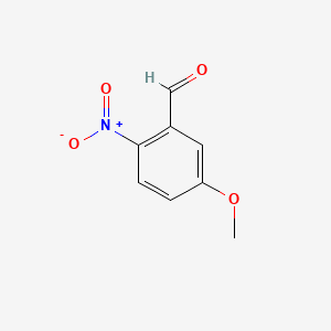 Chemical structure of 5-Methoxy-2-nitrobenzaldehyde