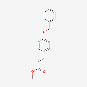 Chemical structure of Methyl 3-(4-(benzyloxy)phenyl)propanoate