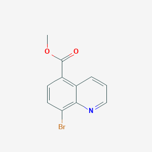 Chemical structure of Methyl 8-bromoquinoline-5-carboxylate