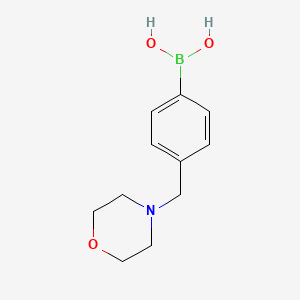 Chemical structure of 4-(Morpholinomethyl)phenylboronic acid