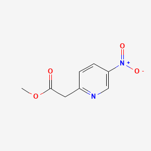 Chemical structure of Methyl 2-(5-nitropyridin-2-yl)acetate
