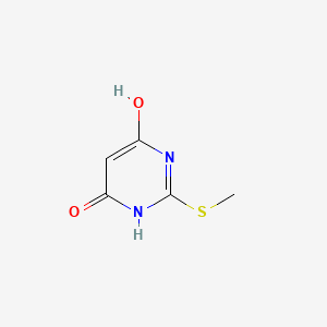 Chemical structure of 2-(Methylthio)pyrimidine-4,6(1H,5H)-dione