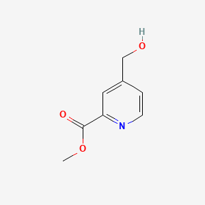 Chemical structure of Methyl 4-(hydroxymethyl)pyridine-2-carboxylate