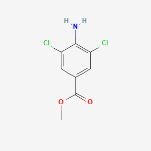 Chemical structure of Methyl 4-amino-3,5-dichlorobenzoate