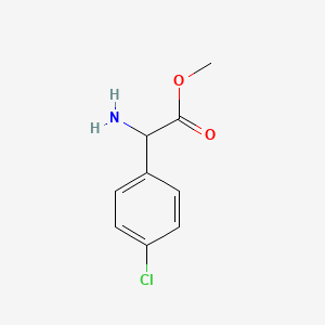 Chemical structure of Methyl 2-amino-2-(4-chlorophenyl)acetate