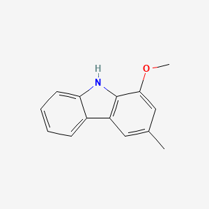 Chemical structure of 1-Methoxy-3-methyl-9H-carbazole