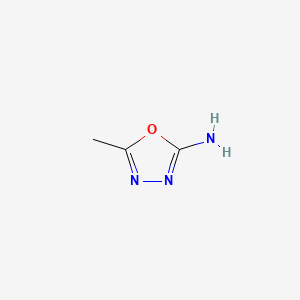 Chemical structure of 5-Methyl-1,3,4-oxadiazol-2-amine
