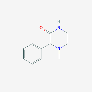 Chemical structure of 4-Methyl-3-phenylpiperazin-2-one