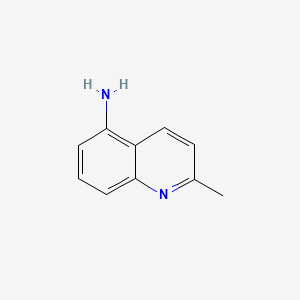Chemical structure of 2-Methylquinolin-5-amine