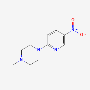 Chemical structure of 1-Methyl-4-(5-nitropyridin-2-yl)piperazine