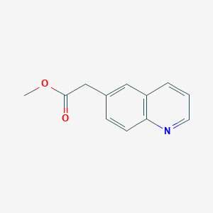 Chemical structure of Methyl 2-(quinolin-6-yl)acetate